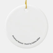 アメリカのKestrel セラミックオーナメント (裏面)