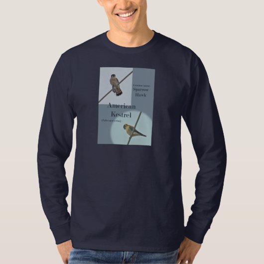 アメリカのKestrel (Falcoのsparverius)項目 Tシャツ (正面)