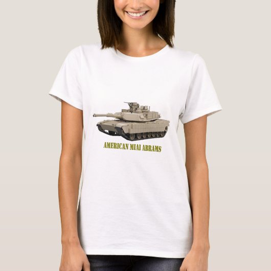アメリカのMIA1エイブラムス Tシャツ (正面)