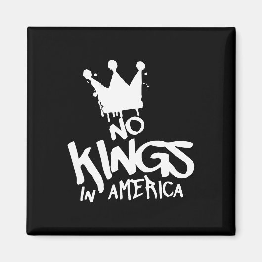 アメリカのNo Kings In America政治抗議裁判所の判決 マグネット (正面)
