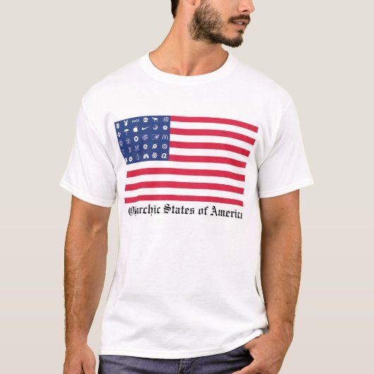 アメリカのOligarchic州 Tシャツ (正面)