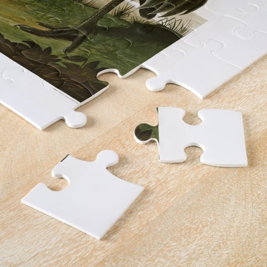 アメリカのSandhillクレーンジョン・ジェームズ・オーデュボンの鳥 ジグソーパズル (側面)