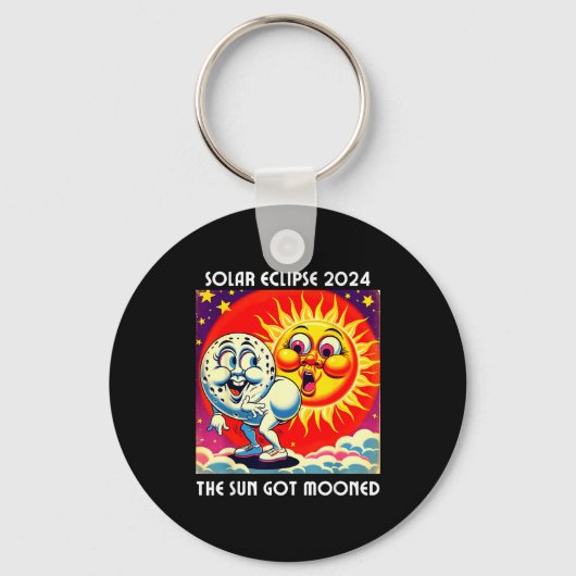 アメリカのTシャツ 太陽の皆既日食 4 08 キーホルダー (正面)