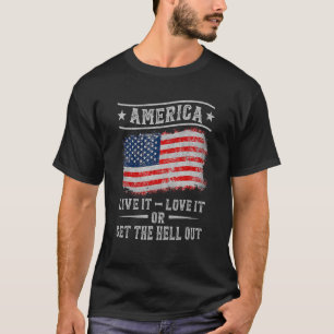 アメリカはそれを愛して生きるか、または4番目の地獄を得る Tシャツ