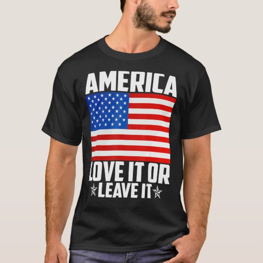 アメリカはそれを愛し離れている Tシャツ (正面)