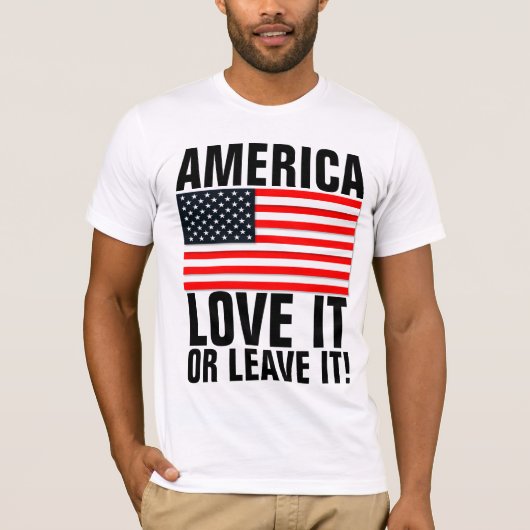 アメリカはそれを愛し離れている!Tシャツ Tシャツ (正面)