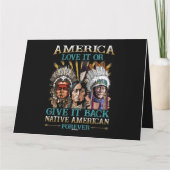 アメリカはそれを愛する与えか、またはバック先住民アメリカ40 カード (裏面)