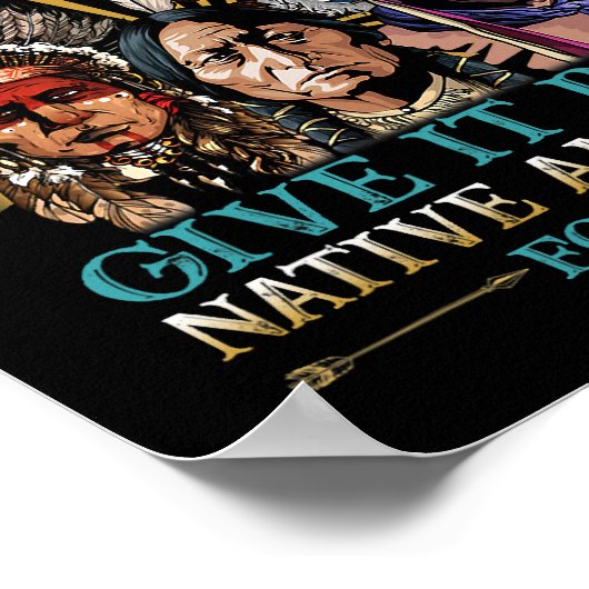 アメリカはそれを愛する与えか、またはバック先住民アメリカ40 ポスター (角)