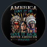 アメリカはそれを愛する与えか、またはバック先住民アメリカ40 缶バッジ<br><div class="desc">アメリカ，ラブ，イット，または，与え，イット，バック，先住民，アメリカ，401</div>