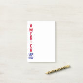 アメリカはっきりした:、誇りを持った、フリー ポストイット (デスク上)