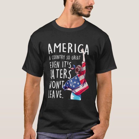 アメリカはアメリカ素晴らしだから彼ら自身もL勝った Tシャツ (正面)