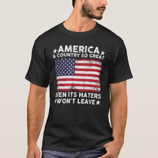 アメリカはアメリカ素晴らしだから彼ら自身もL勝った Tシャツ (正面)