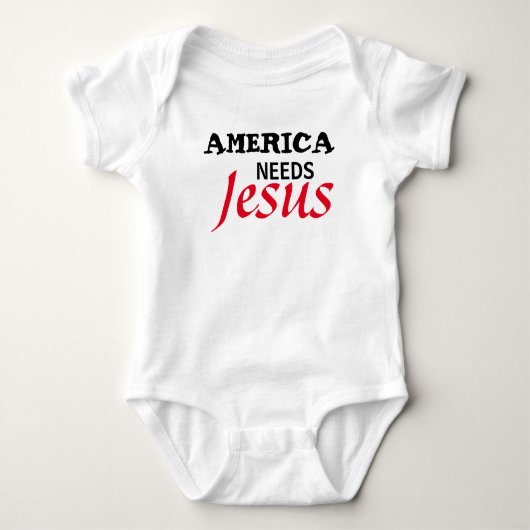 アメリカはイエス・キリストのTシャツを必要とします Tシャツ (正面)