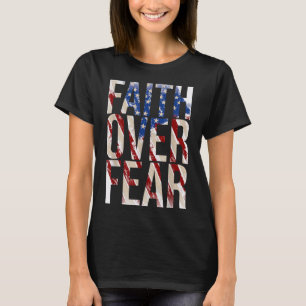 アメリカはキリスト教のイエスへの恐怖に対する信仰を表明 Tシャツ
