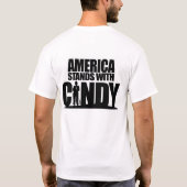 アメリカはシンディと立ちます Tシャツ (裏面)