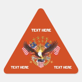 アメリカは三角形忘れだけ注意を見よ 三角形シール