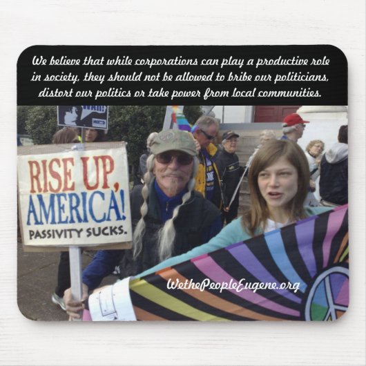 アメリカは上がります マウスパッド (正面)