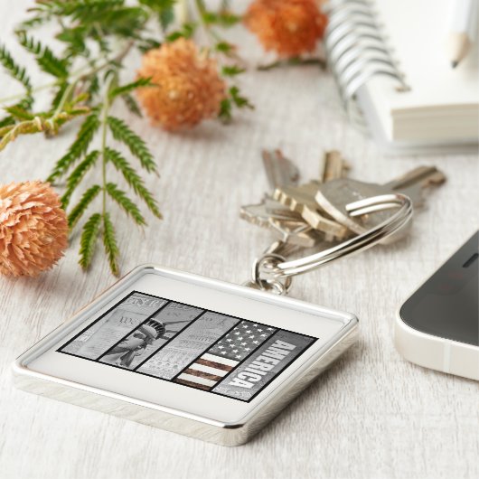 アメリカは例外的だ キーホルダー (側面)