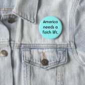 アメリカは信頼の上昇を必要とします 缶バッジ (インサイチュ)