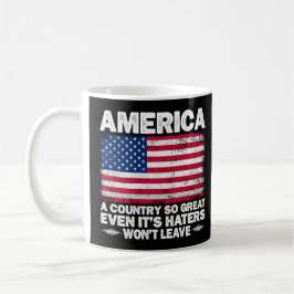 アメリカは偉大な国 引退したアメリカ人父のためのUSAフラグ コーヒーマグカップ