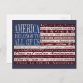 アメリカは全米ポストカードに属する ポストカード (正面/裏面)