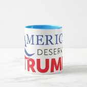アメリカは切札-卓越性のマグ--に値します マグカップ (中央)