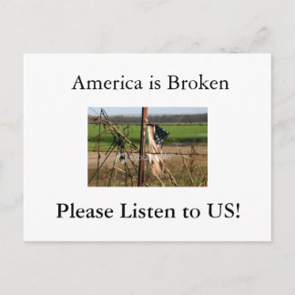 アメリカは壊れてる… ポストカード