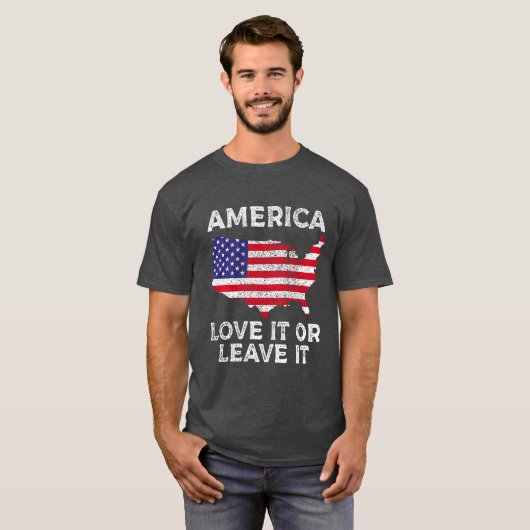 アメリカは好きか離れら好きか、アメリカ寄りヴィンテージ Tシャツ (正面フル)