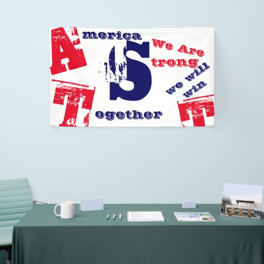 アメリカは強い 横断幕 (トレードショー)