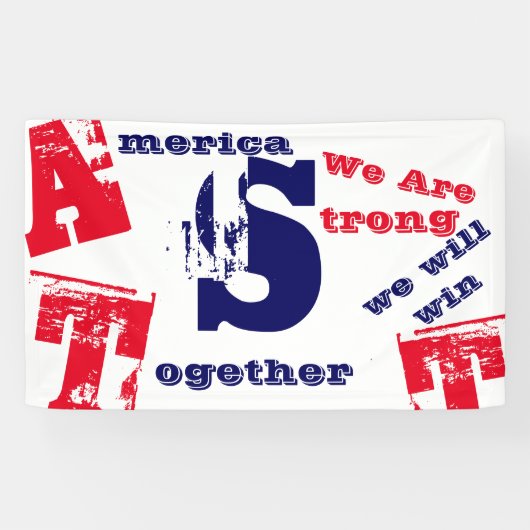 アメリカは強い 横断幕 (横)