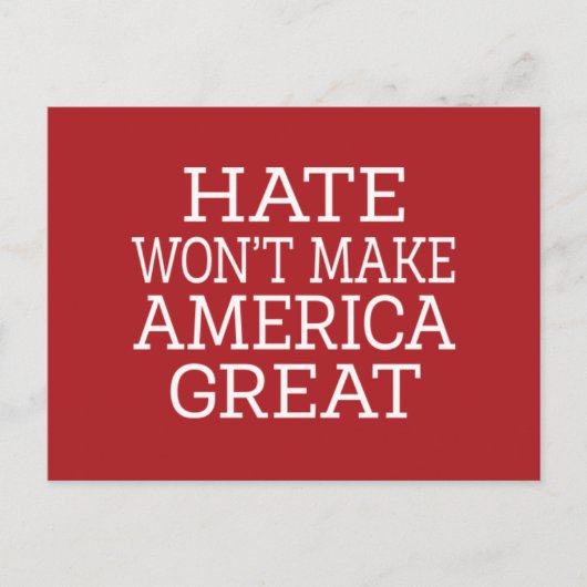 アメリカは憎まれ素晴らし ポストカード (正面)