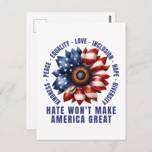 アメリカは憎まれ素晴らし ポストカード (正面/裏面)