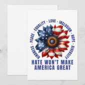 アメリカは憎まれ素晴らし 招待状 (正面/裏面)