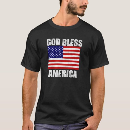 アメリカは暗いワイシャツ衰退しました Tシャツ (正面)