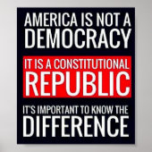 アメリカは民主主義ではない ポスター (正面)