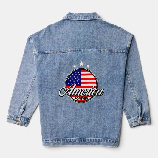 アメリカは永遠に デニムジャケット (裏面)
