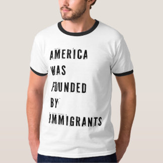 アメリカは移民によって設立された Tシャツ