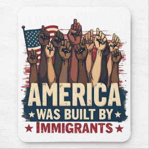 アメリカは移民のトランプ民主党によって建てられた マウスパッド