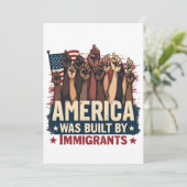 アメリカは移民のトランプ民主党によって建てられた 案内状 (スタンド正面)