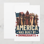 アメリカは移民のトランプ民主党によって建てられた 案内状 (正面/裏面)