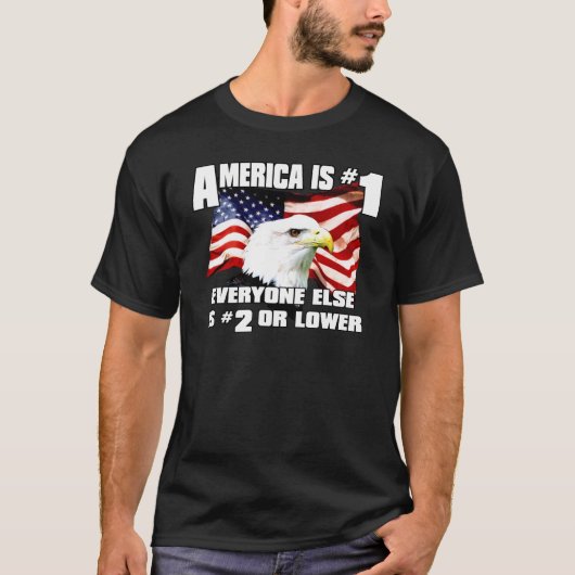 アメリカは第1です Tシャツ (正面)