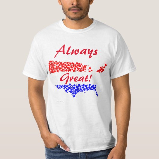 アメリカは素晴らしいつも！T-シャツ Tシャツ (正面)