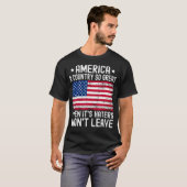 アメリカは素晴らし国だから持ち主でも Tシャツ (正面フル)