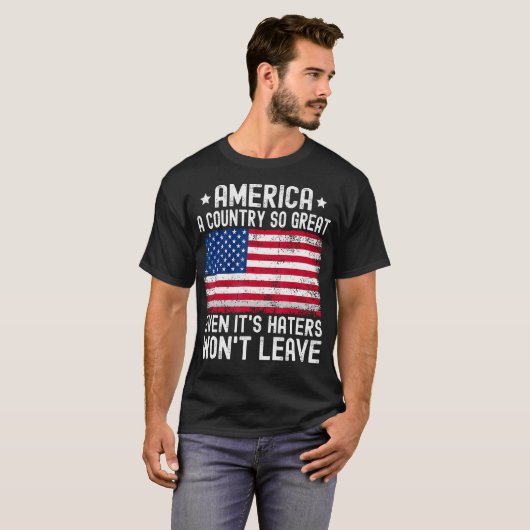 アメリカは素晴らし国だから持ち主でも Tシャツ (正面フル)
