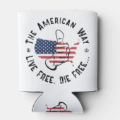 アメリカは自由に生き、自由に死ぬアメリカの方法 缶クーラー (裏面)