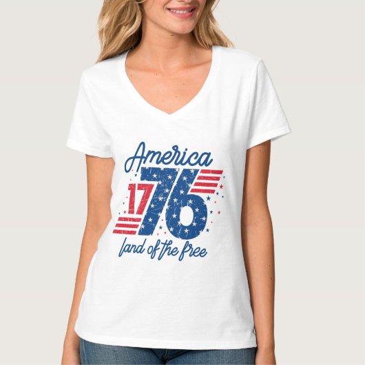 アメリカは自由の国 Tシャツ (正面)