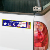 アメリカは設計思想が違う バンパーステッカー (トラック上)
