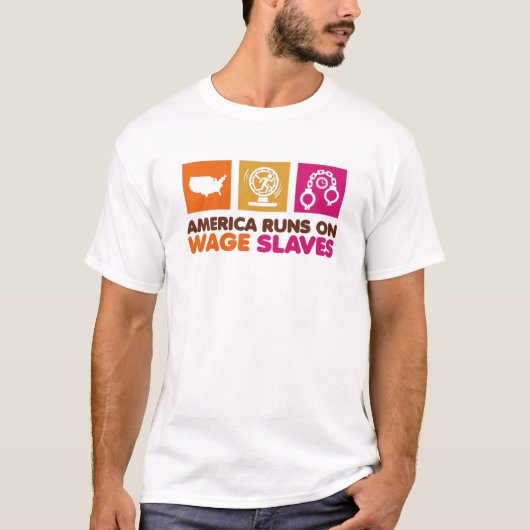 アメリカは走る Tシャツ (正面)