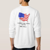 アメリカは長袖のスエットシャツを結合します スウェットシャツ (裏面)