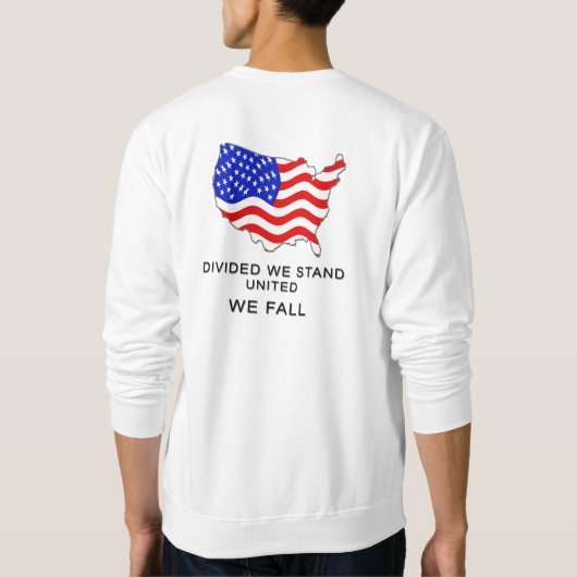 アメリカは長袖のスエットシャツを結合します スウェットシャツ (裏面)